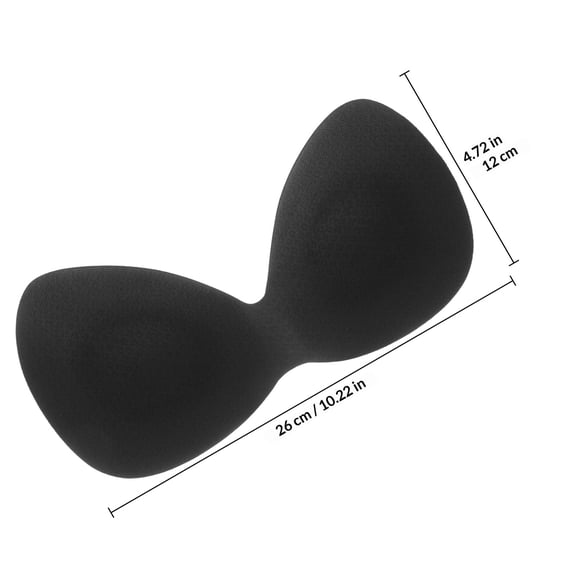 DEEPCRAFF 4Pcs Comfortable Bra Cups Inserts Washable Reusable for Sports Bras Chinlon Material Assorted