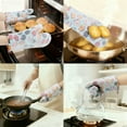 thumbnail image 2 of Floral Oven Mitts, Heat Resistant and Waterproof Cooking Gloves, Cotton and Silicone Gripping for Baking, Kitchen Mitts Set of 2 Blue 11.6x7.3inch, 2 of 7