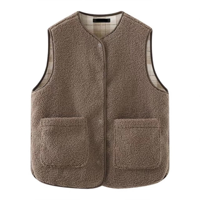 Abrigo informal sin mangas y sin capucha para mujer, moda de invierno, nuevo estilo, abrigo de dos tiras delantero y trasero, abrigo para mujer