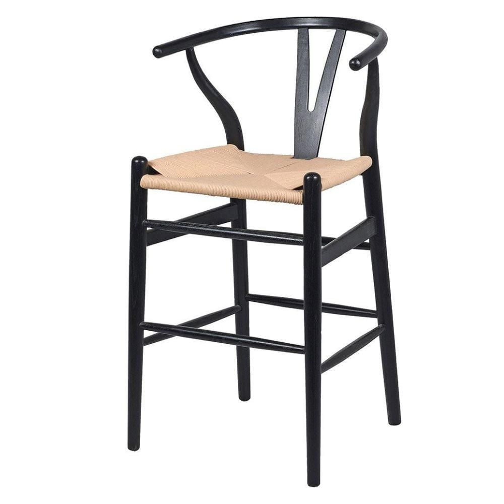 Woodcord II Stool (25") in Black
