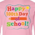 thumbnail image 4 of Inktastic Happy 100th Day of School Long Sleeve Youth T-Shirt, 4 of 5