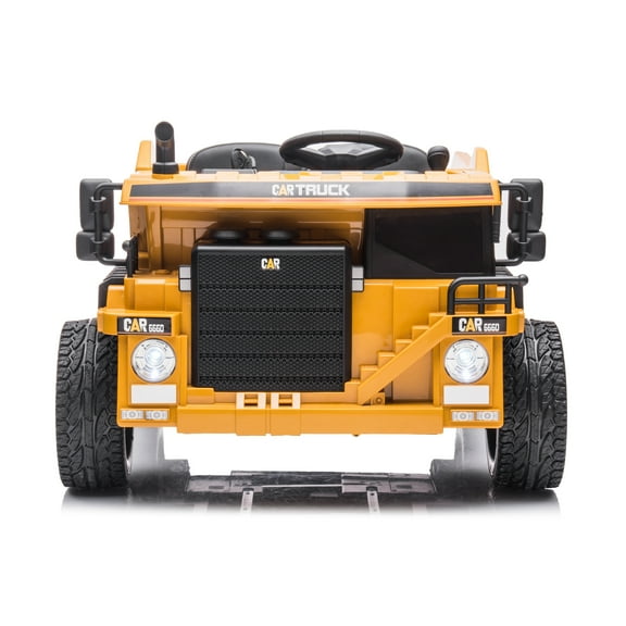 Blazin' Wheels 12V Battery Operated Ride-On Construction Truck with Music and Horn