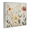 thumbnail image 3 of Stupell Industries Faint Florals Foliage Gray Framed Giclee Art design by Petal Prints Design, 16 x 20, 3 of 8