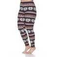 thumbnail image 3 of White Mark Leggings à Imprimé des Fêtes pour Femmes, 3 of 5