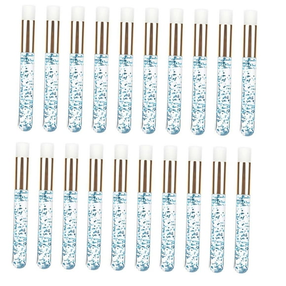 20 cepillos de champú para pestañas con , cepillos de limpieza de pestañas profesionales Azul Zulema limpiador de cepillos de lavado