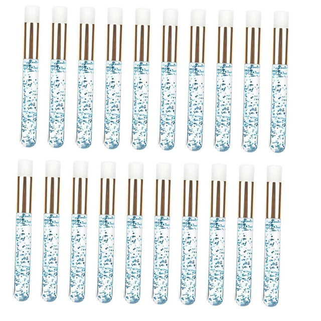20x cepillos de champú Macarena para pestañas, limpiador de pestañas, azul