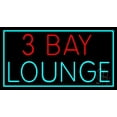 thumbnail image 1 of 3 Bay Lounge LED Neon Sign 20 x 37 - inches, Clear Edge Cut Acrylic Backing, with Dimmer - Bright and Premium built indoor LED Neon Sign for Bar decor., 1 of 7