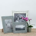 thumbnail image 3 of Foreside Home & Garden Blue 4 x 6 inch Decorative Distressed Wood Picture Frame, 3 of 5