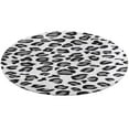 thumbnail image 5 of Snow Leopard Round Carpet Circle Rug Outdoor Patio Area Rug Washable Large Area Rugs Hallway Room Decor Fitness Mats, 5 of 8