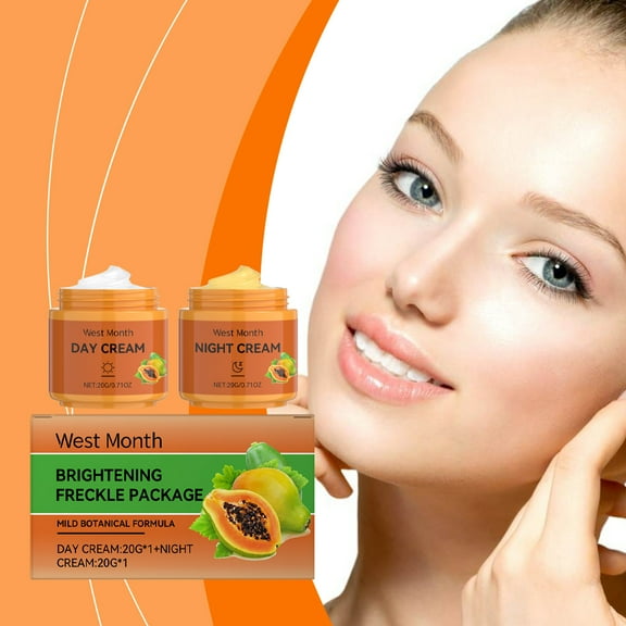 Papaya Facial Care Cream, Reducing and Improving Facial Hydration, Moisturizing, Brightening, Gentle Skin