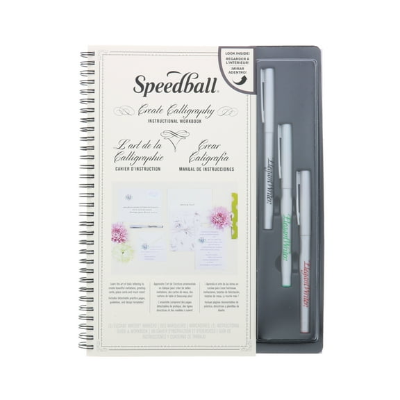 Speedball Lettershop Calligraphy Kit, 18 Pieces