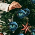 thumbnail image 4 of Dragon Christmas Ornaments,Enchanted Dragon Eye Ornament,Mystic Guardian Dragon Acrylic Fantasy Ornaments Gothic Themed String Christmas Decor Tree Funny Middle Pendant Collectible Festival(Blue), 4 of 7