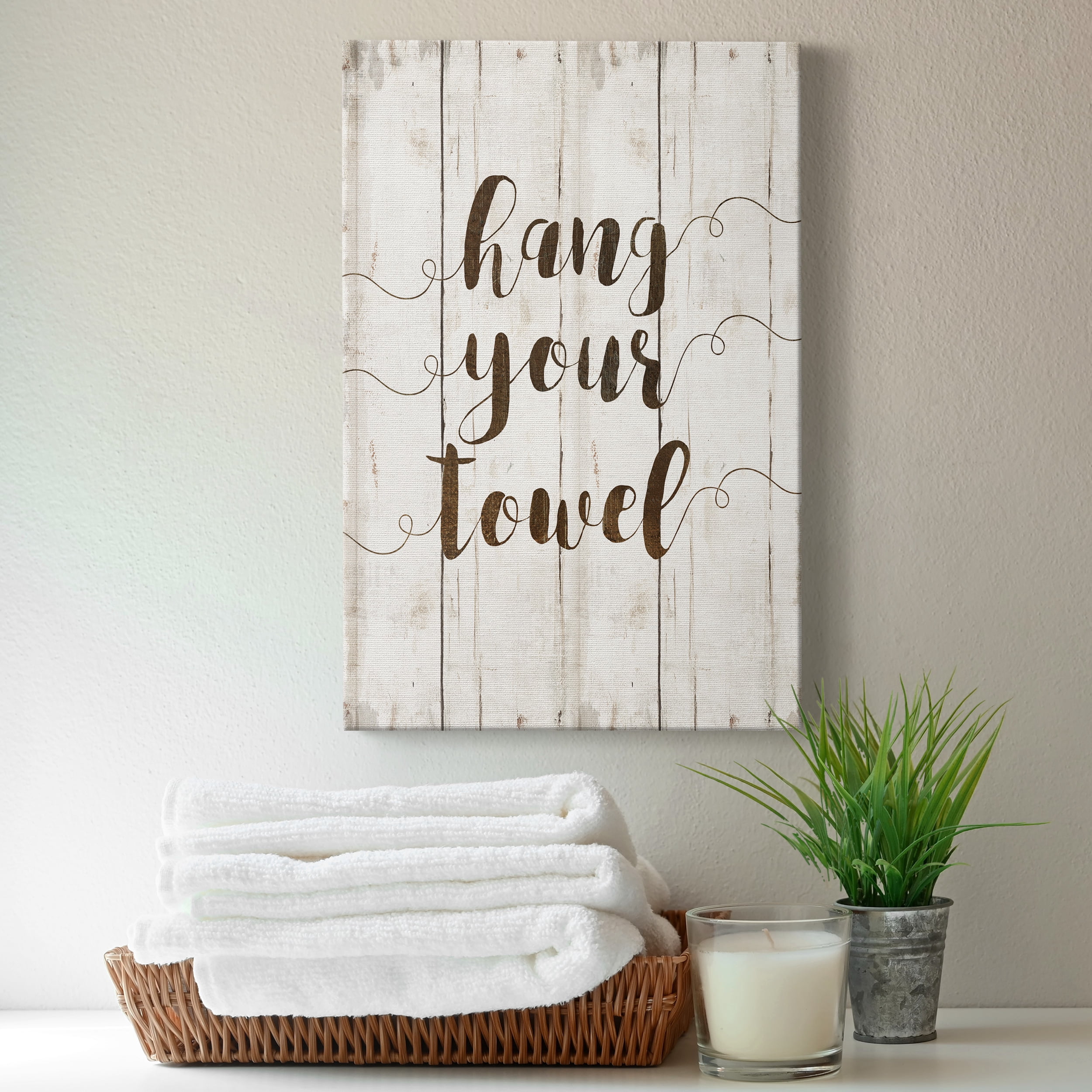 Hang Your Towel Premium Gallery Wrapped Canvas - Ready to Hang - 32 x 48
