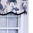 thumbnail image 3 of RLF Home Modern Design Classic Aquarium Provance Style Window Valance 50" x 17" Navy, 3 of 4