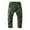 Olive Green, variant on WREESH Men's Cargo Pants Long Casual Sport Pants Trousers Running Joggers Sweatpants Dark Gray