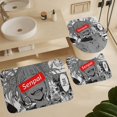 thumbnail image 6 of My Hero Academia Himiko Toga 4 Pcs Bathroom Shower Curtain Set with Rugs(Bath Mat,U Shape Mat, Toilet Lid Cover Mat) Bathroom Accessory Sets, 6 of 8