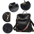 thumbnail image 5 of Dora & Liz Mochila para mujer Monedero Mochila de cuero Monedero para mujer Mochila de moda de viaje Bolsos de hombro de diseñador para mujer, 5 of 5