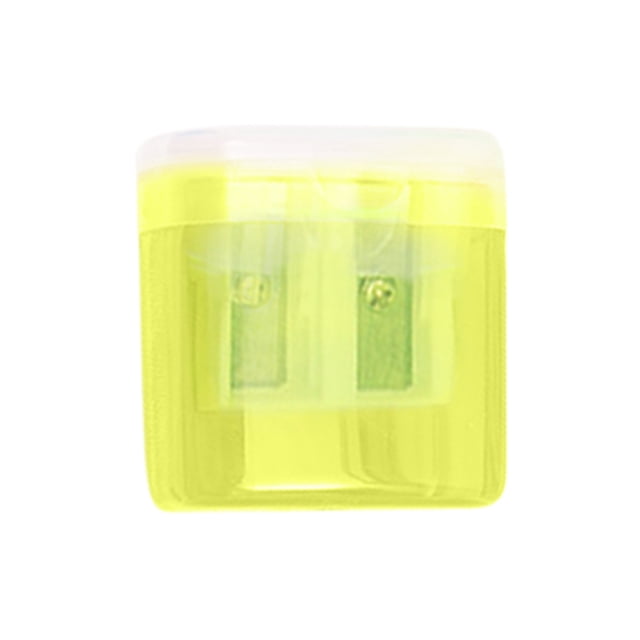 Afiladora de Lápiz de Color, Mini Transparente Lápiz de Color de Caramelo Planer Suministros Escolares con Cuchilla de Acero Al Carbono, 4 Paquetes de Afiladores de Contenedores de Afeitados Seguros P