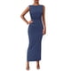thumbnail image 1 of Vestido midi PRETTYGARDEN, ajustado fruncido de verano 2025 para mujer, 1 of 9