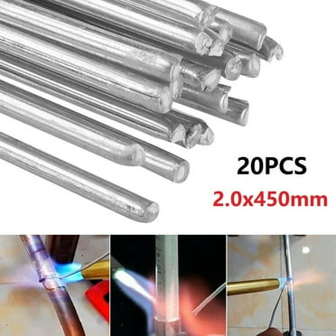 20pcs Aluminium Welding Brazing Rods Low Temperature Fast Easy Soldering 2*450mm