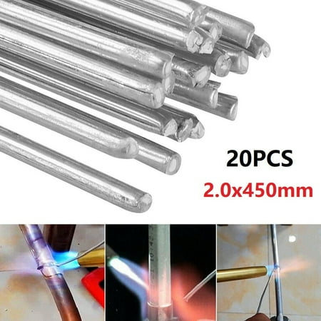 

20pcs Aluminium Welding Brazing Rods Low Temperature Fast Easy Soldering 2*450mm