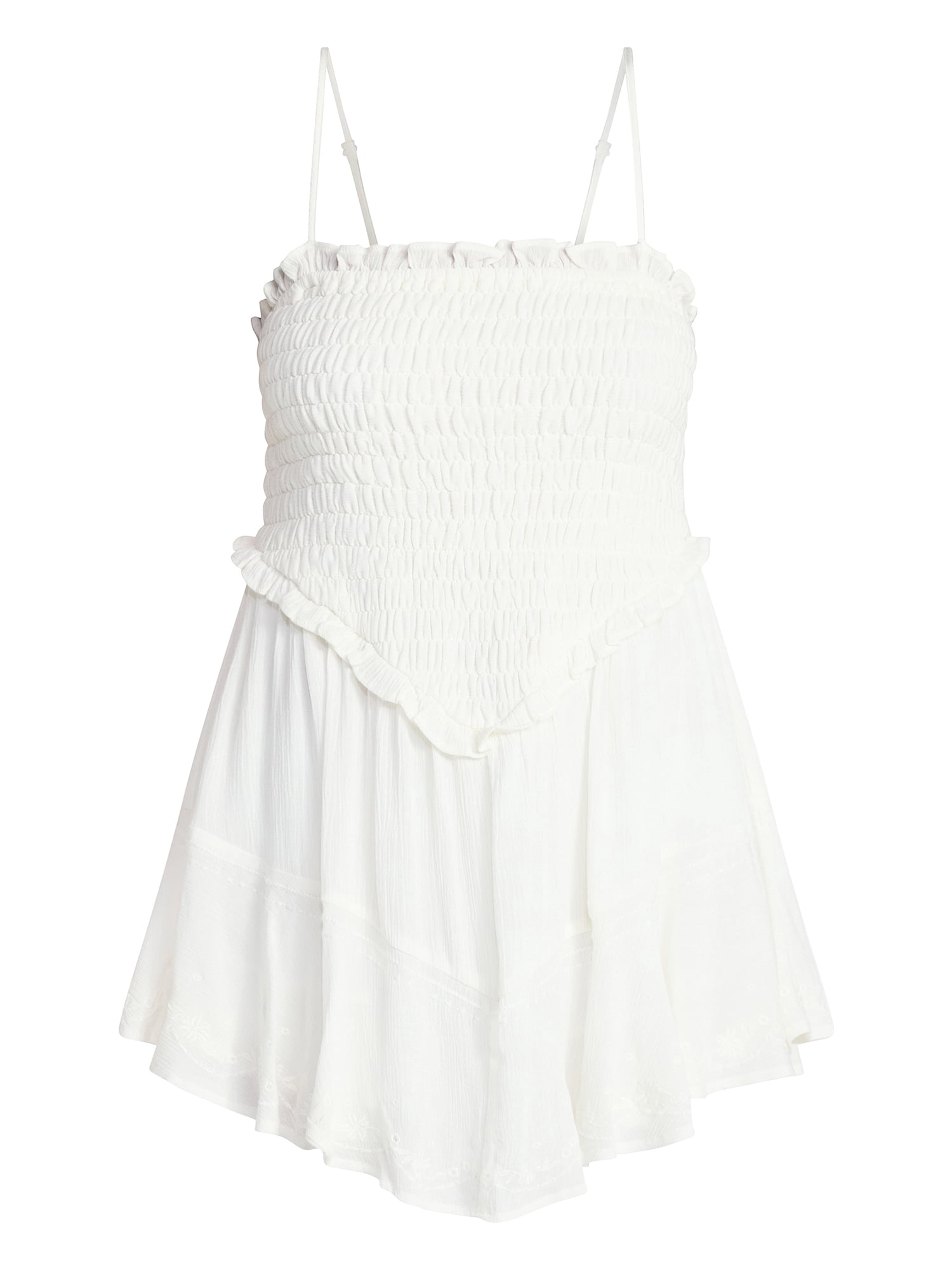 No Boundaries Smocked Romper, Women's XXS-XXL