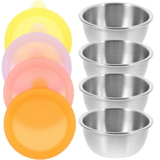 Biioistle sauce cups reusable portion condiment containers small ramekin  dipping sauces round bowls butter warmer small stainless steel bowl ramakan