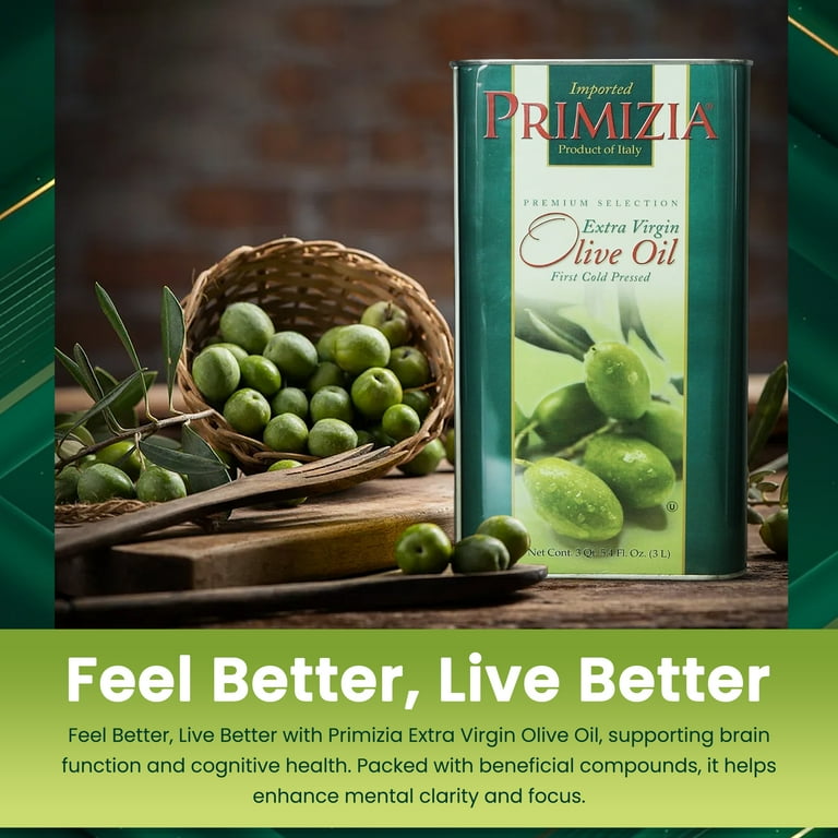 Primizia Extra Virgin Olive Oil - Cold Pressed - Unfiltered with