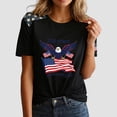 thumbnail image 6 of vigerkar 4th of July Outfits for Women USA Patriotic Shirts for Women Short Sleeve Red White and Blue Shirts American Flag Summer Tops (Red, XXL), 6 of 6