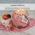 thumbnail image 4 of A Cheerful Giver - Sunset Beach - 34oz Papa Scented Candle Jar with Lid - Keepers of The Light - 155 Hours of Burn Time, Gift for Women, Pink, 4 of 4