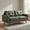Green, variant on 65" Modern Minimalist Two-Seater Sofa with Breathable Fabric & Solid Wood Legs, for Living Room Apartment, Light Brown