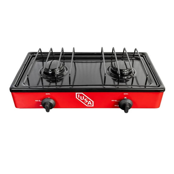 Parrilla A Gas 2 Quemadores Caper Roja