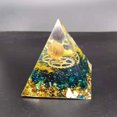 thumbnail image 3 of de cristales naturales - Punto de energía Protección EMF Generador de energía cargada Energía Meditación Decoración para CUTICAT Pirámide de orgón, 3 of 8