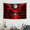 thumbnail image 2 of RKSupls Artistic Red Night Trees and Moon Tapestry,Home Tapestry Suitable for Hanging for Decorative Wall Hanging, Decorative Bedroom, Living Room Decoration - 60x40in, 2 of 7