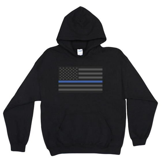 Pullover Hoodie Sweatshirt - Black - 3XL