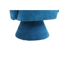 thumbnail image 6 of Swivel Accent Chair with Lumbar Pillow, 360° Swivel Barrel Chairs Armchair with Curved Back and Sturdy Base, Round Comfy Living Room Chairs Reading Sofa Chair for Bedroom, Small Spaces, Office, Teal, 6 of 7