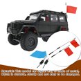 thumbnail image 4 of Model Cars Metal Signal Flags with Pole DIY Modification Replaceable Parts Automobile Accessory Replacement for WPL Red 2 Pcs/Set, 4 of 8