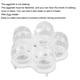 thumbnail image 5 of El huevo de plástico transparente resistente al calor evita fugas. Huevos de plástico fáciles de usarreutilizables y seguros Amonsee No, 5 of 5
