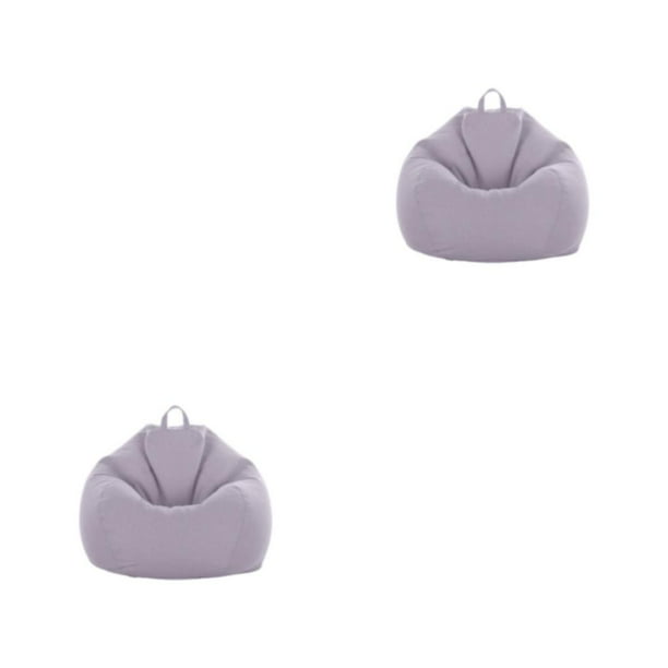 Funda para Silla Bewildely Puff Chair Sala de Estar Oficina Gris Cálido 2Conjunto