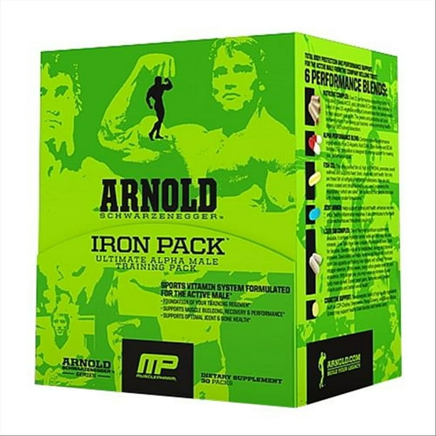 Muscle Pharm Arnold Schwarzenegger Iron Training Pack, 30 Count Arnold