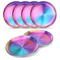 thumbnail image 1 of Platos de acero inoxidable AIEVE Kids, paquete de 6 unidades, 20 cm, sin BPA, 1 of 7