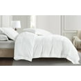 thumbnail image 2 of Chezmoi Collection Piers 3-Piece Cream White Distressed Velvet Duvet Cover Set King Size with Button Closure and 8 Corner Ties, Soft Washed Microfiber Reverse Comforter Cover, 2 of 9