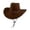 Coffee, variant on Cowboy Hat British Style Western Rancher Hat For Unisex Multicolour M