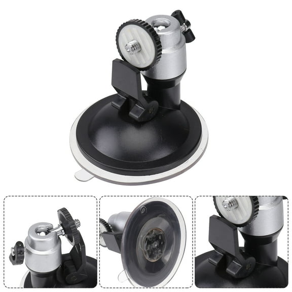 FELTECHELECTR 1Pcs Suction Cup Camera Stand for Car Dashboard Windshield Mounting with 360 Degree Rotation and Tilt Action