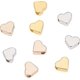 thumbnail image 4 of 3 Color Heart Spacer Beads 60pcs Metal Heart Shaped Loose Bead For Jewelry Making Earring Bracelets Necklace Diy Craft(gold, Rose Gold, Platinum), 4 of 5