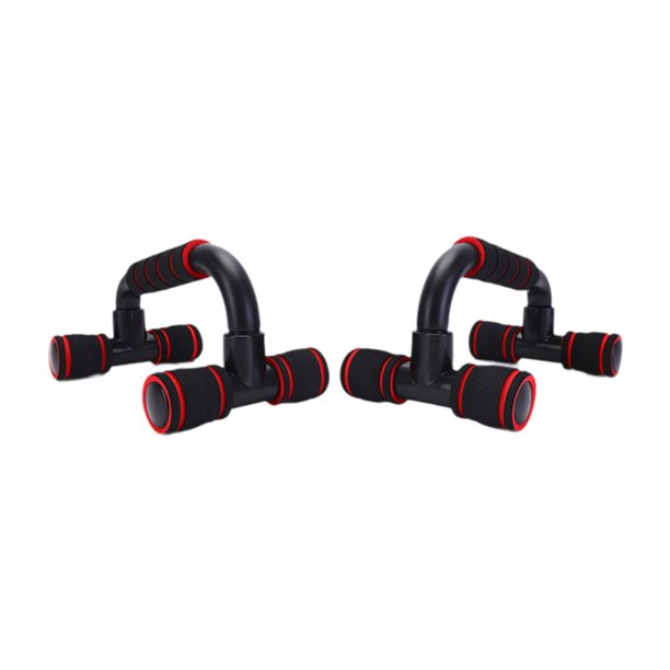Manijas para flexiones Soportes Manijas para flexiones Ejercicios de suelo portátiles Antideslizantes Resistentes rojo