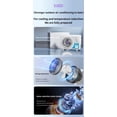 thumbnail image 4 of Lunxisen 3 Pcs Desktop Fan LED Mood Light Portable Air Conditioner Quiet USB Rechargeable Office Home Cooling Breeze, 4 of 7