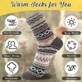 thumbnail image 4 of Plush Slipper Socks Women Colorful Warm Crew Socks, 4 of 5