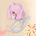 thumbnail image 2 of mgoYE Girls Clothes Long Sleeve Shirt + Pants 2PCS Girls Spring Fall Clothing Sets Outfits Set, 2 of 4