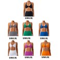 thumbnail image 4 of 1 Set Chinlon Nylon Sports Underwear Set Solid Solid Color Replacement Breathable Wire Free Running Jogging Bodybuilding Vest Bra Blue XL, 4 of 5